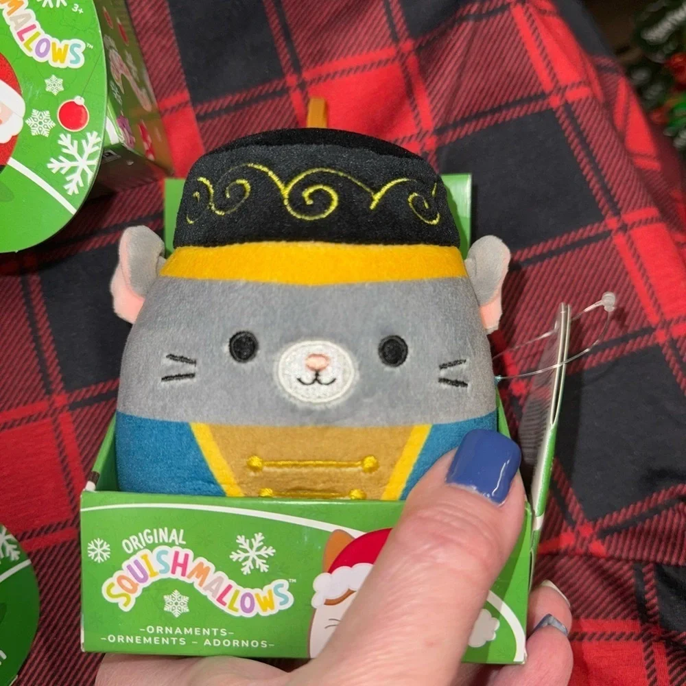 Christmas Squishmallow Ornaments Santa Nick, Dray,  Cash & Murray NEW Set of 4
